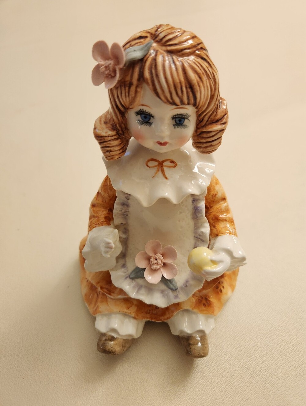 1960s Lefton Abigail Handpainted Music Box